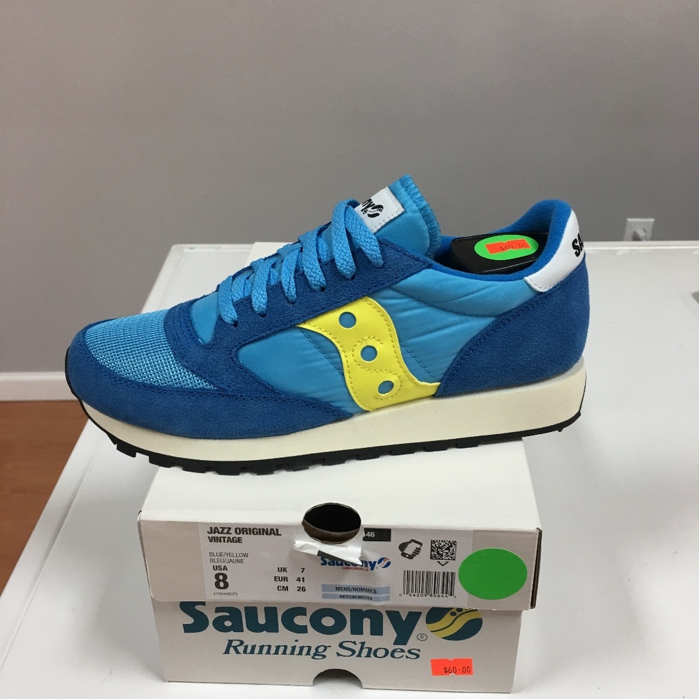 Saucony Jazz Originals- Vintage Blue/Yellow